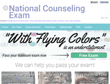 Tablet Screenshot of nationalcounselingexam.com